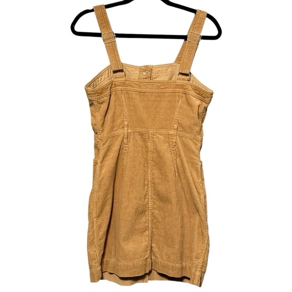 Levi’s Fiorella Corduroy Tan Button Down Front Mini Jumper Dress size XS - Picture 10 of 16